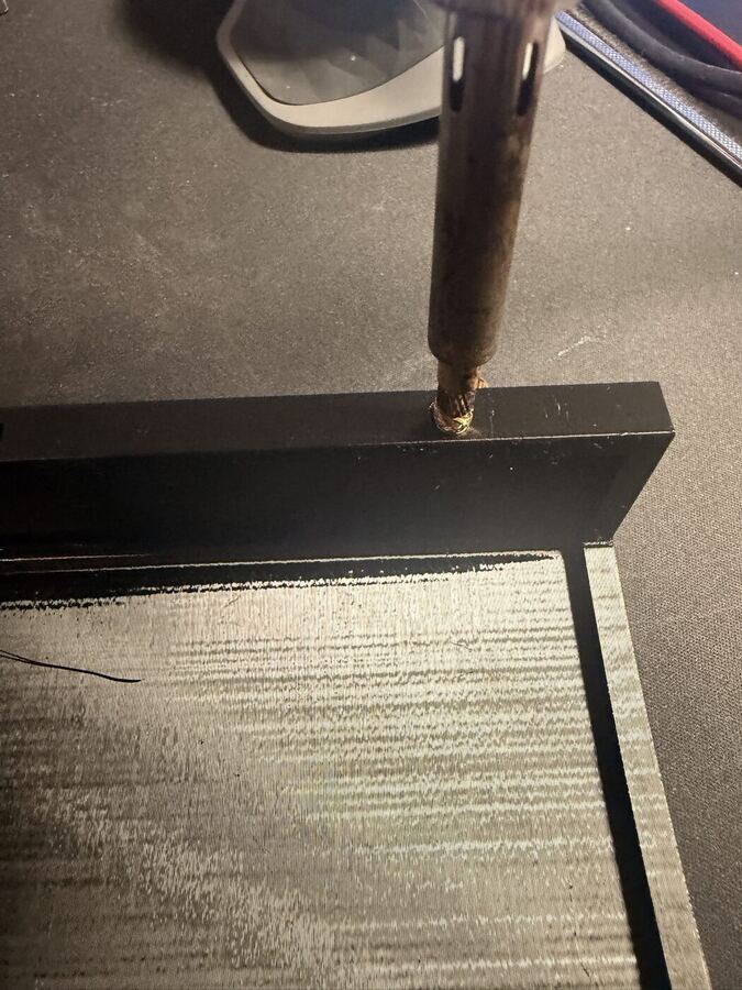 Pressing a heat-press insert