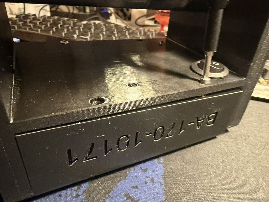 Securing the switch locking nut